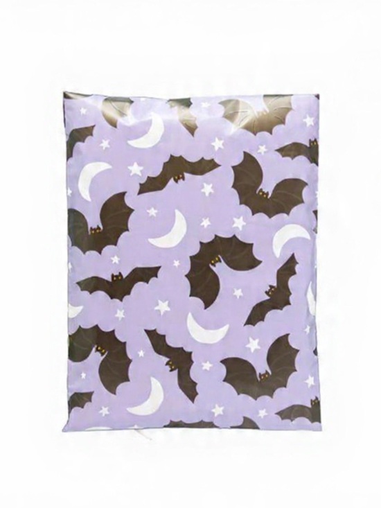 Other - 15 Halloween Bat and Moon Purple Poly Mailers